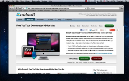 Enolsoft free youtube downloader hd for mac